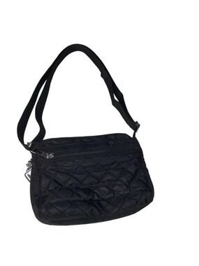 Women's Hedgren Black Quilted Crossbody Bag One Size with red Interior